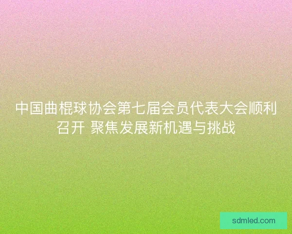 中国曲棍球协会第七届会员代表大会顺利召开 聚焦发展新机遇与挑战